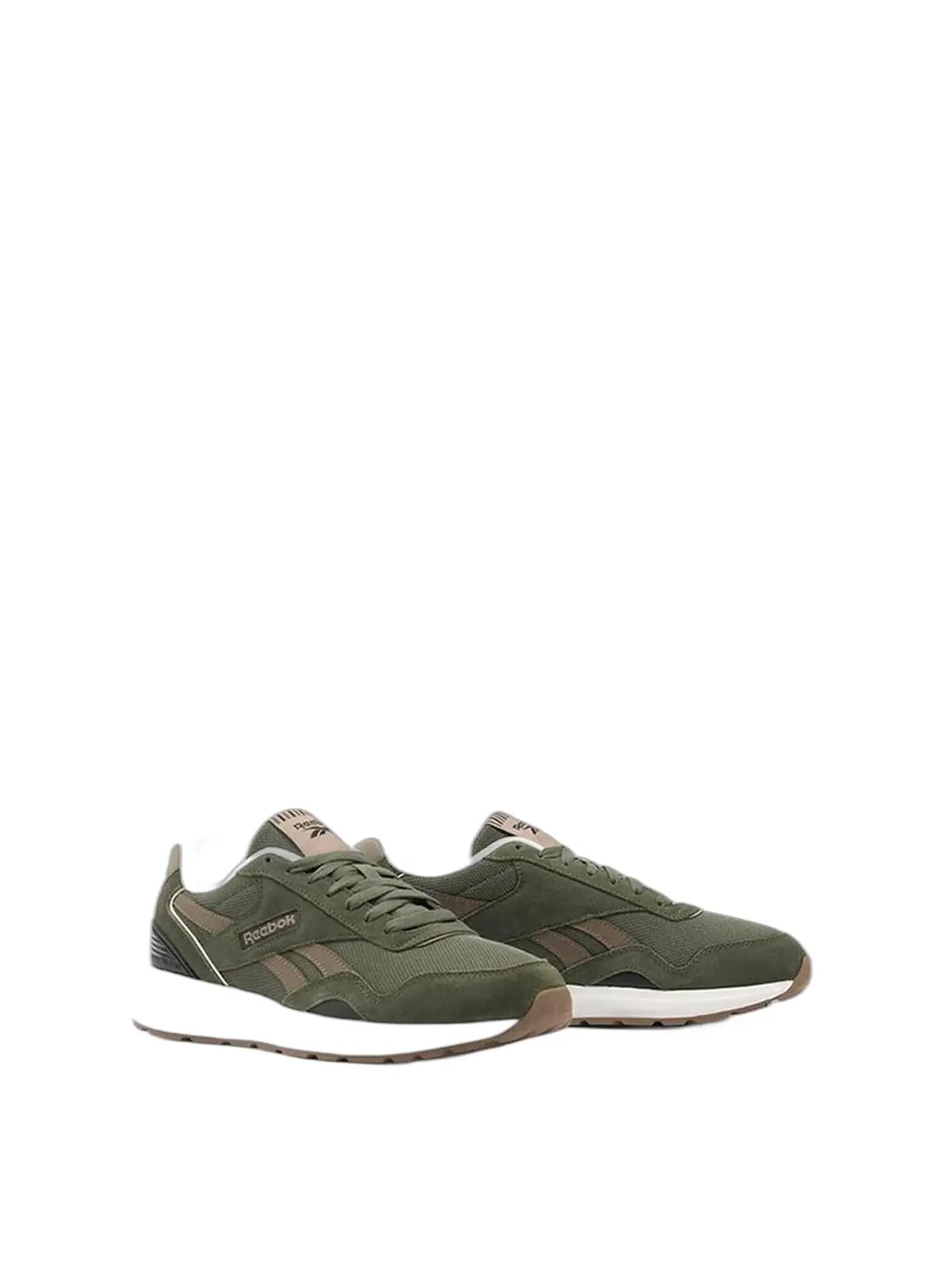 REEBOK GL1100 pánsko-dámske športové tenisky, farebný semiš, armádna zelená 2/3