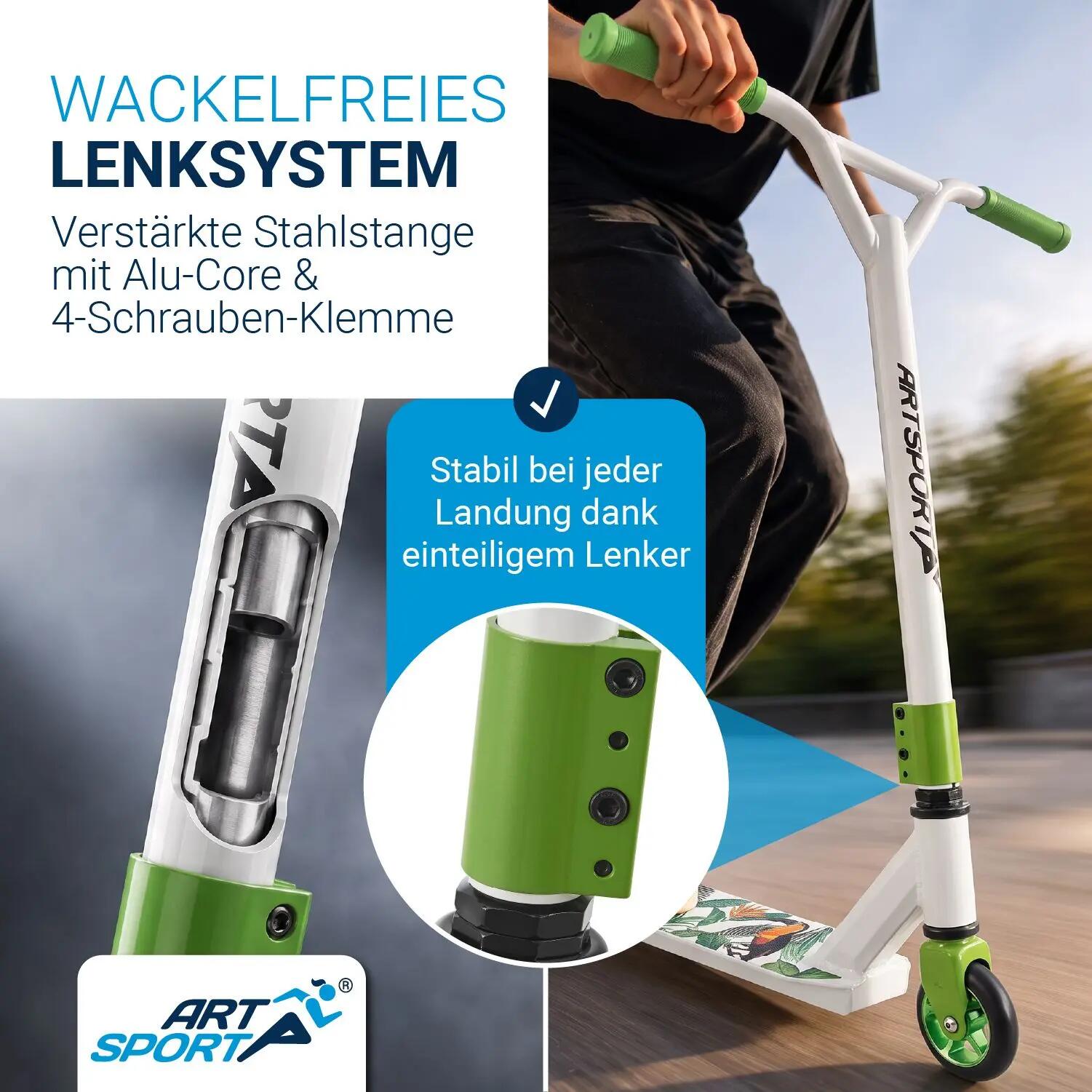 Stuntscooter Hawaiana Tretroller für Kinder & Jugendliche 5/7