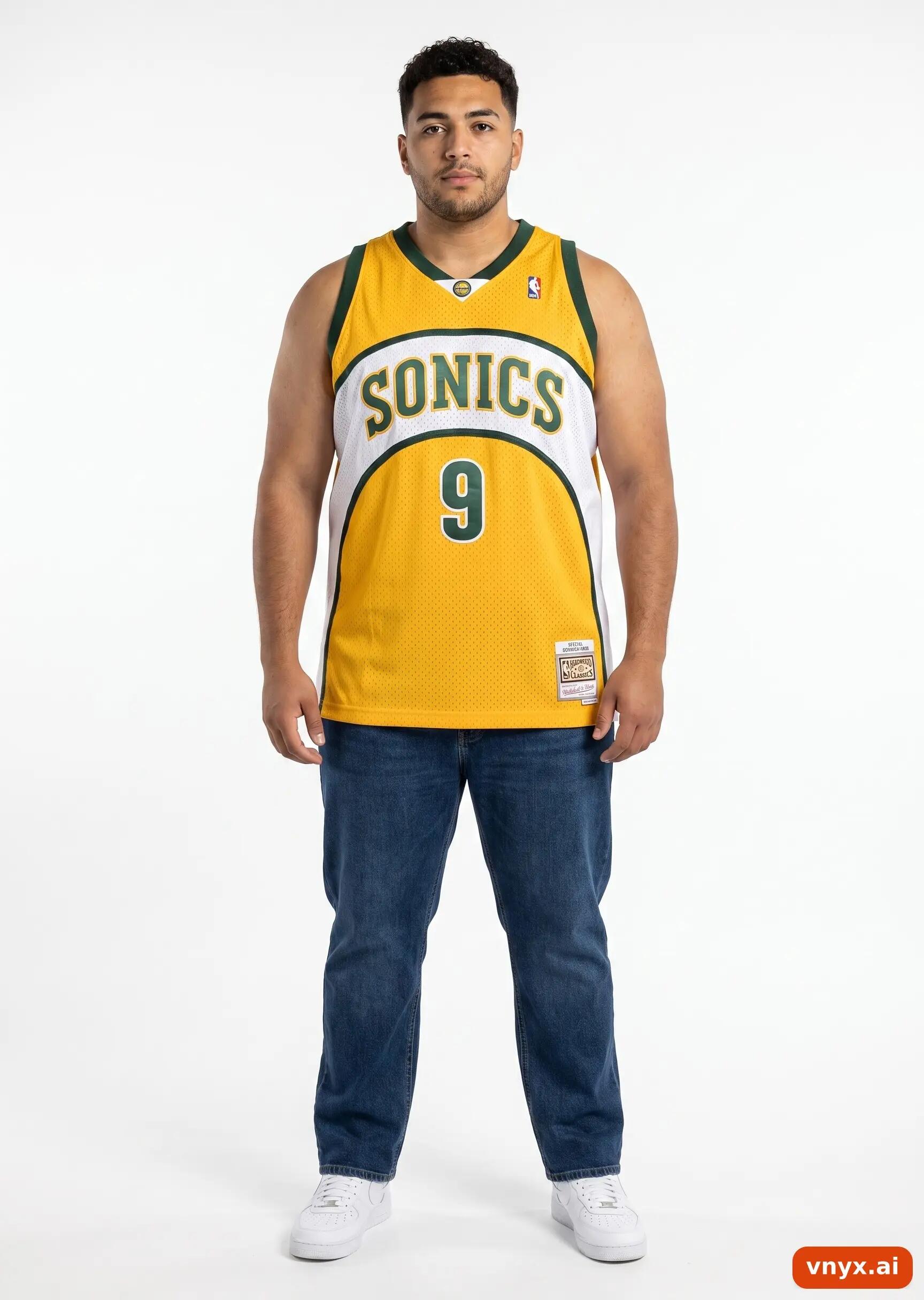 Second Life - Vintage Mitchell & Ness Gold Jersey Men XXL 3/5