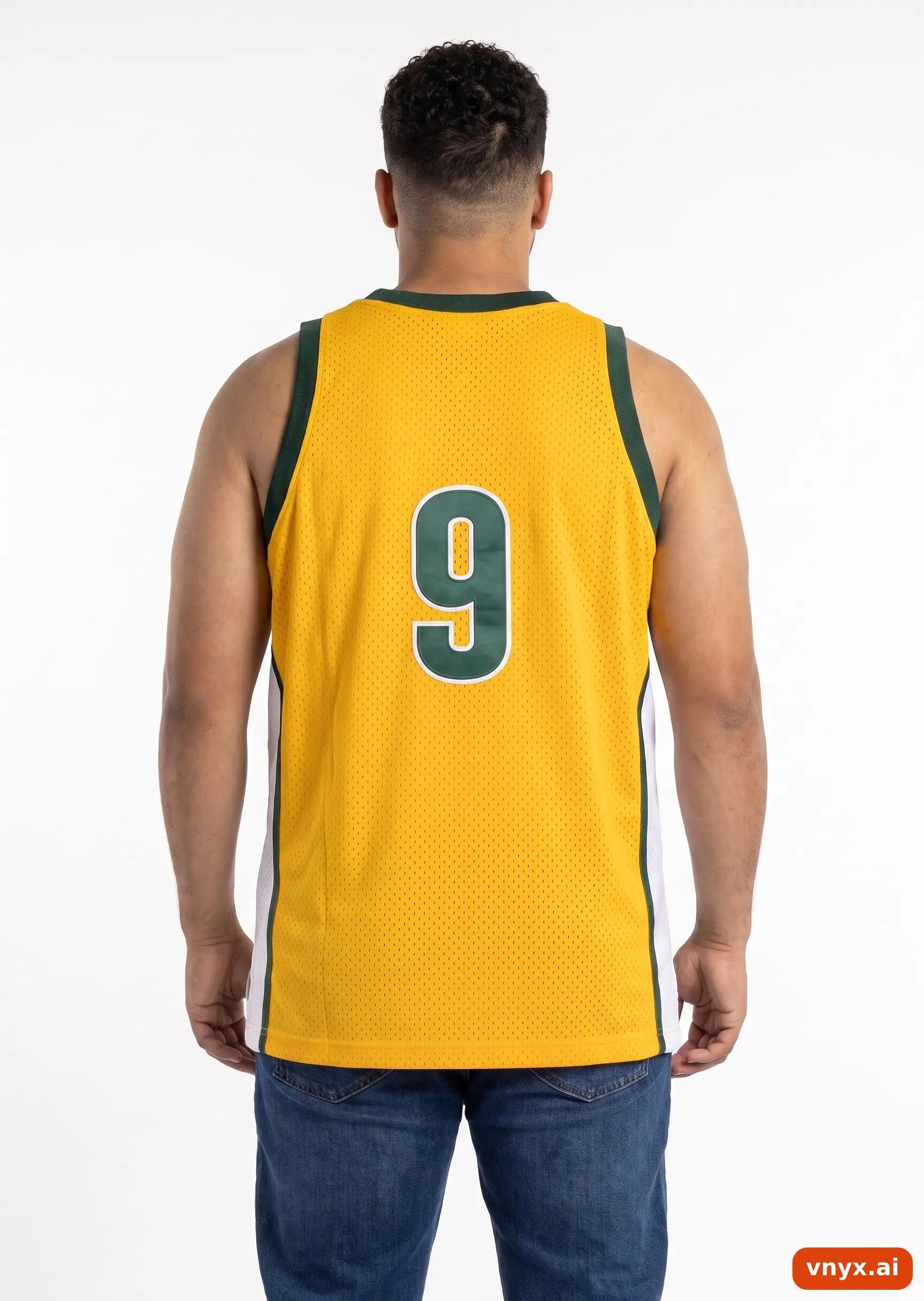 Second Life - Vintage Mitchell & Ness Gold Jersey Men XXL 2/5
