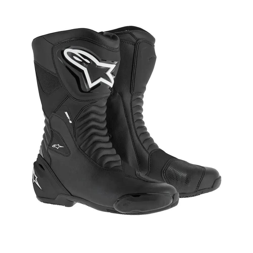 Alpinestars SMX-S Waterproof Black Motorcycle Boots 1/1