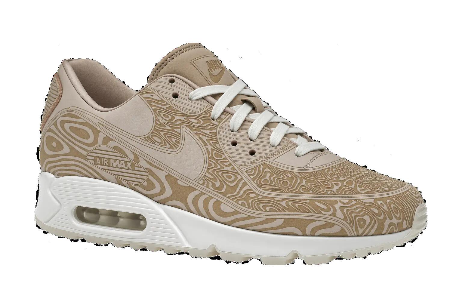 Pánske tenisky nízky strih s potlačou - Air Max 90 - prírodná/biela 1/1