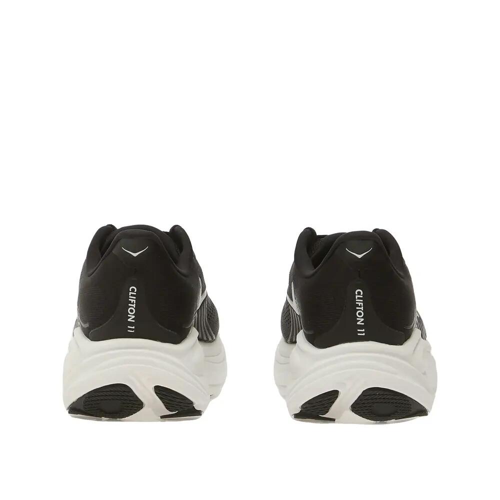 HOKA Clifton 11 Running Shoes Black/White 4/6