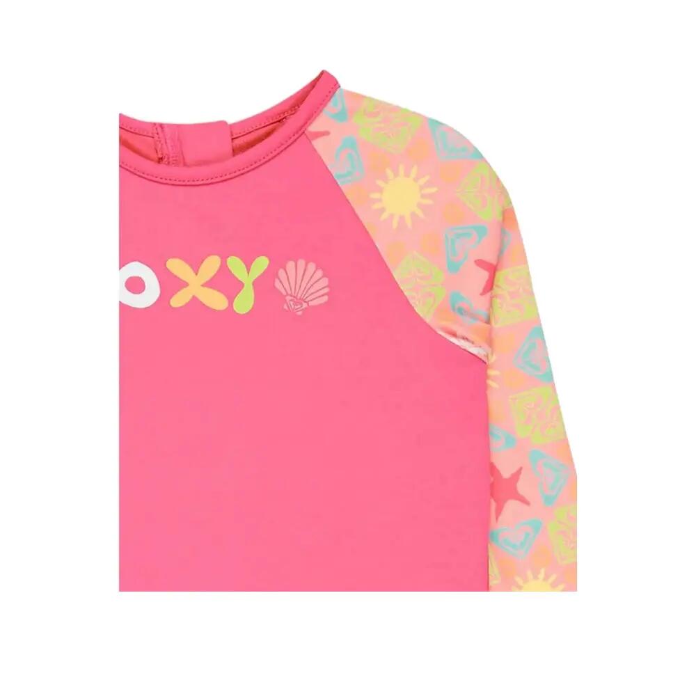Combinaison de surf Roxy Check Tw Long Sleeve Shorty Fille Rosa 3/3