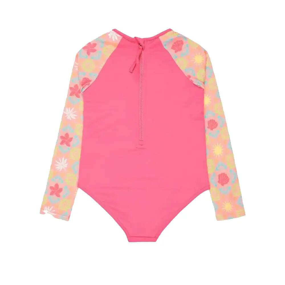 Combinaison de surf Roxy Check Tw Long Sleeve Shorty Fille Rosa 2/3