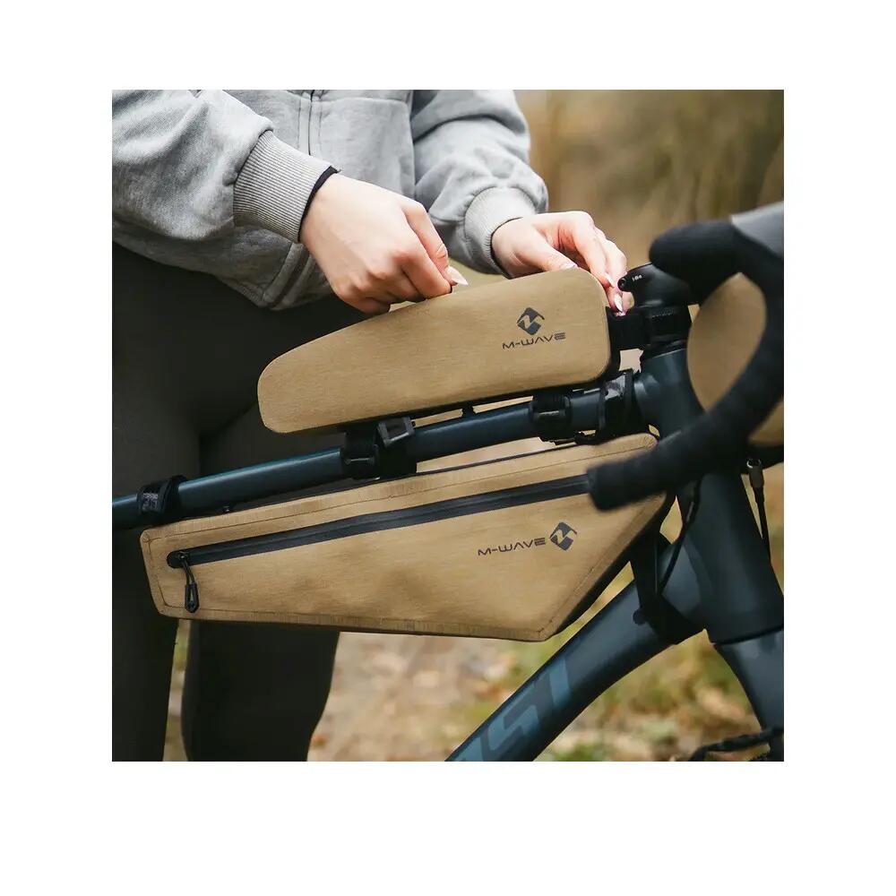 Sac de cadre Vélo M-Wave Rough Ride II Beige 4/6