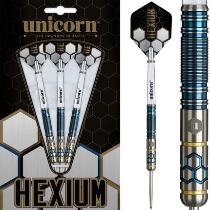 Hexium 02 Blue 90% Tungsten Dartpijlen