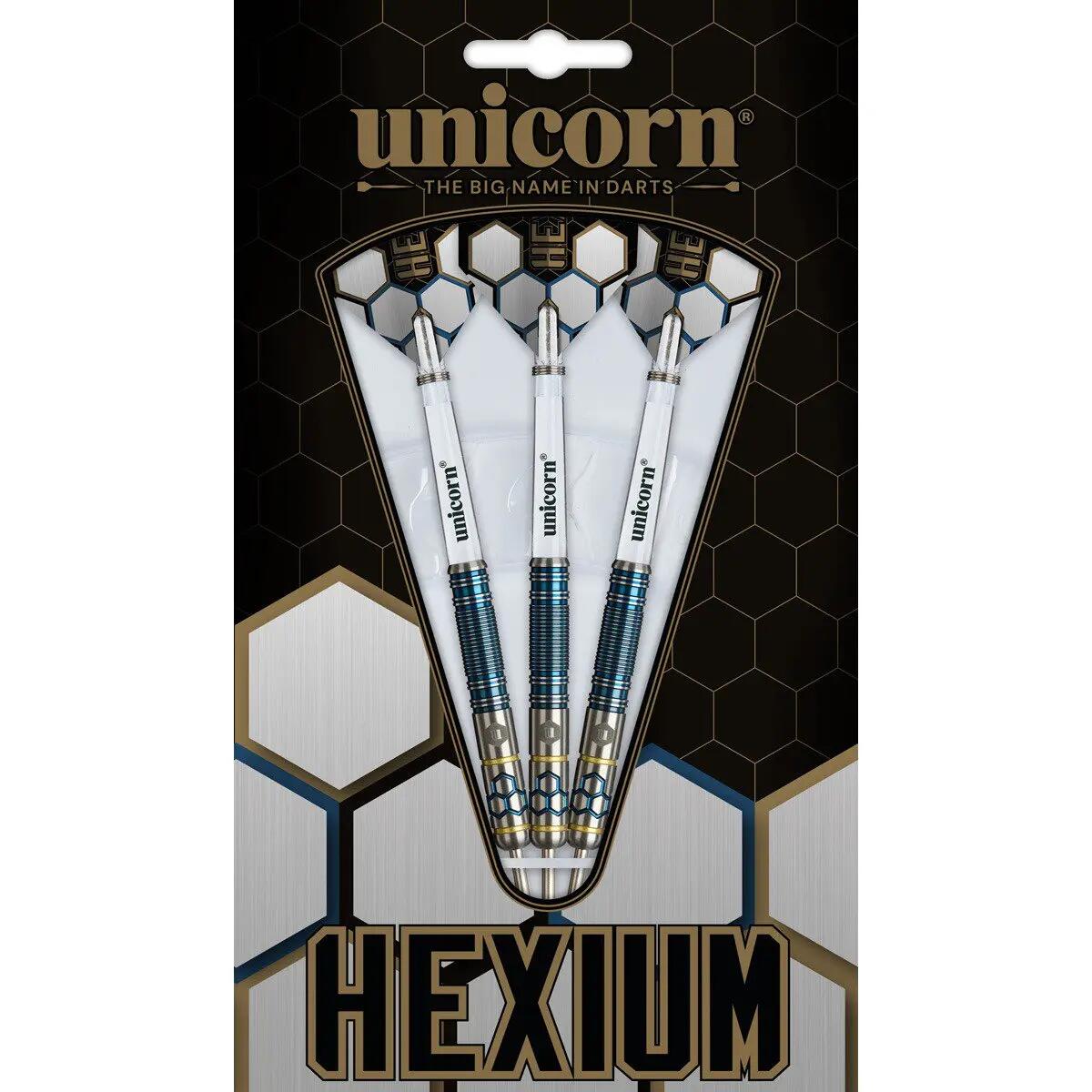 Hexium 02 Blue 90% Tungsten Dartpijlen 4/4