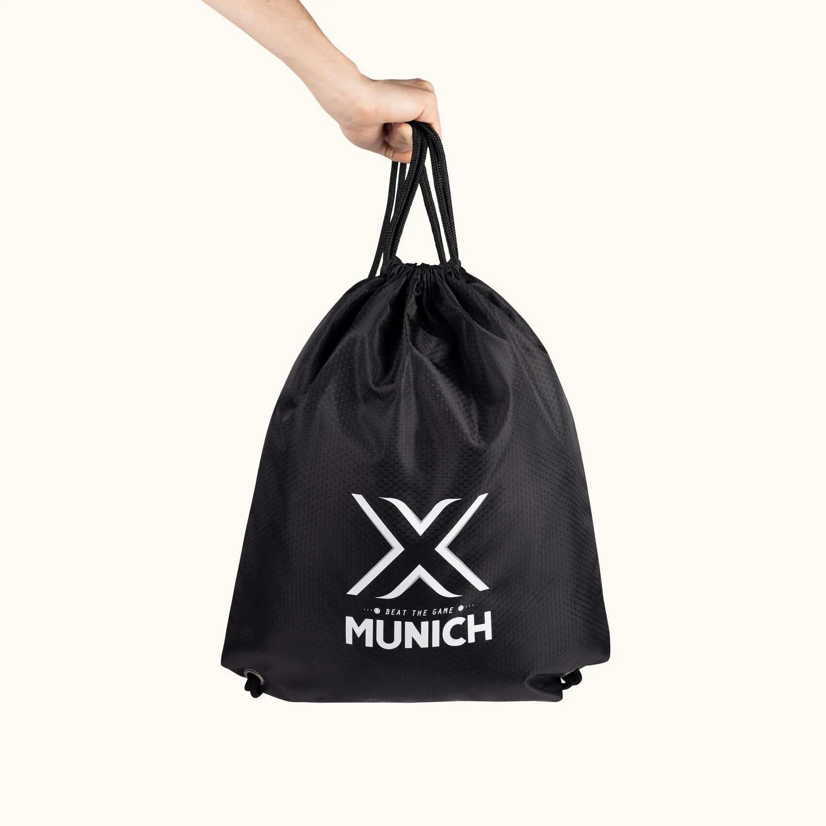 Zaino a Sacca Sportivo Nero con Logo Frontale GYMSACK BLACK 5/5