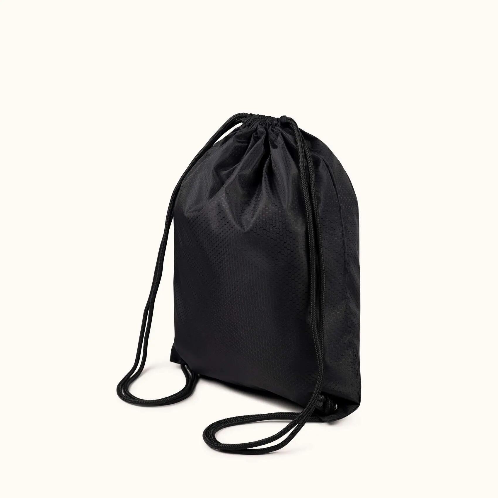 Zaino a Sacca Sportivo Nero con Logo Frontale GYMSACK BLACK 2/5