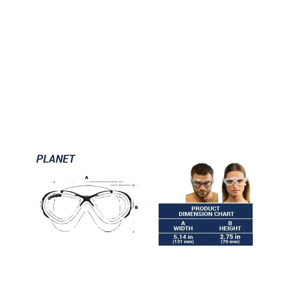 Okulary do pływania Cressi Planet Clear/Blue/White 5/8