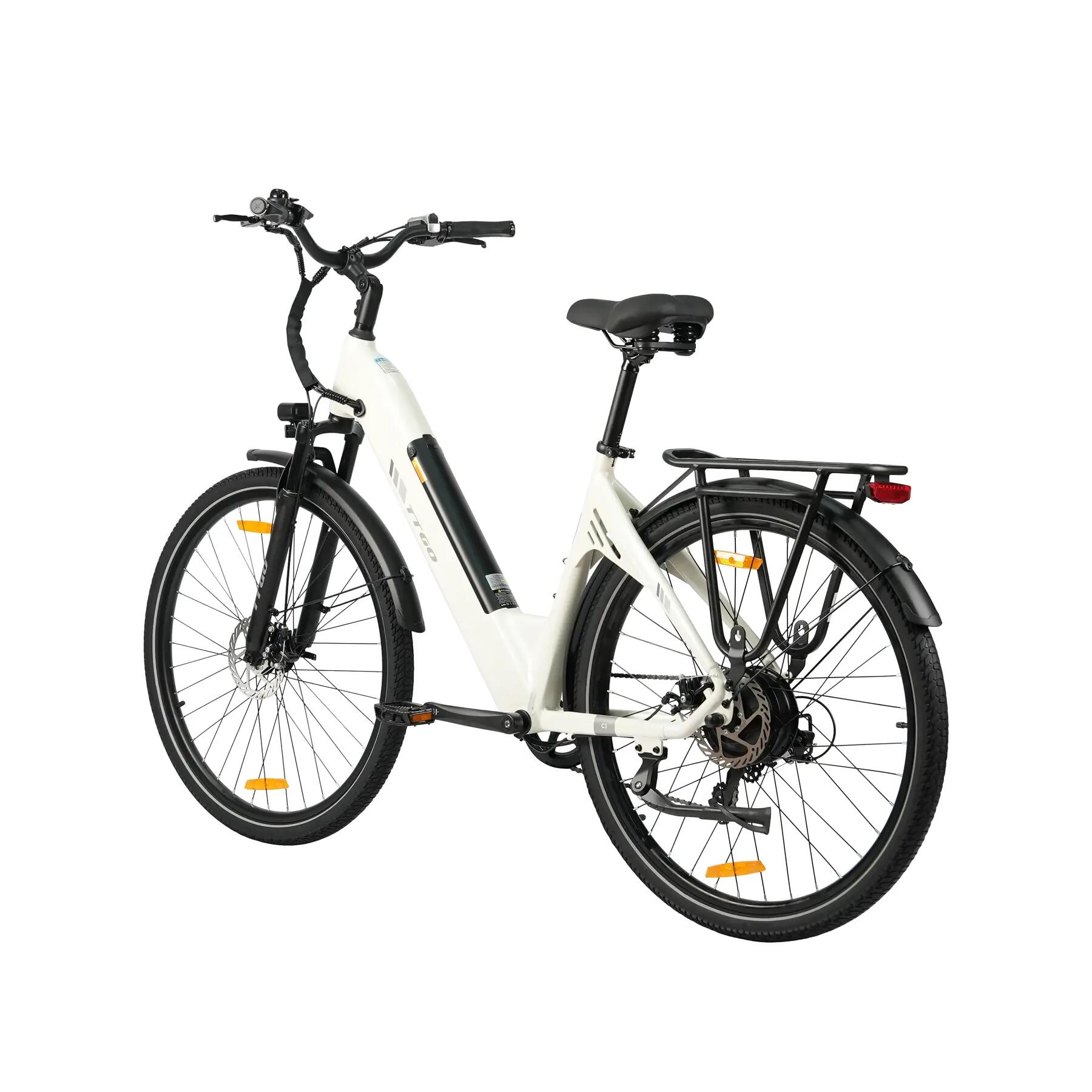 Mestský elektrobicykel pre dospelých TTGO C3SE batéria 36V 18Ah motor 250W 7/15