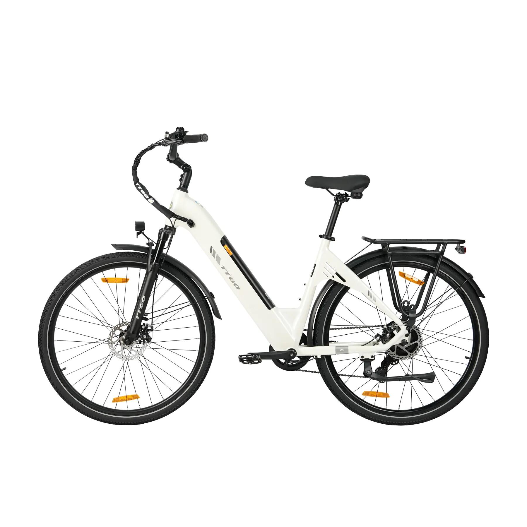 Mestský elektrobicykel pre dospelých TTGO C3SE batéria 36V 18Ah motor 250W 6/15