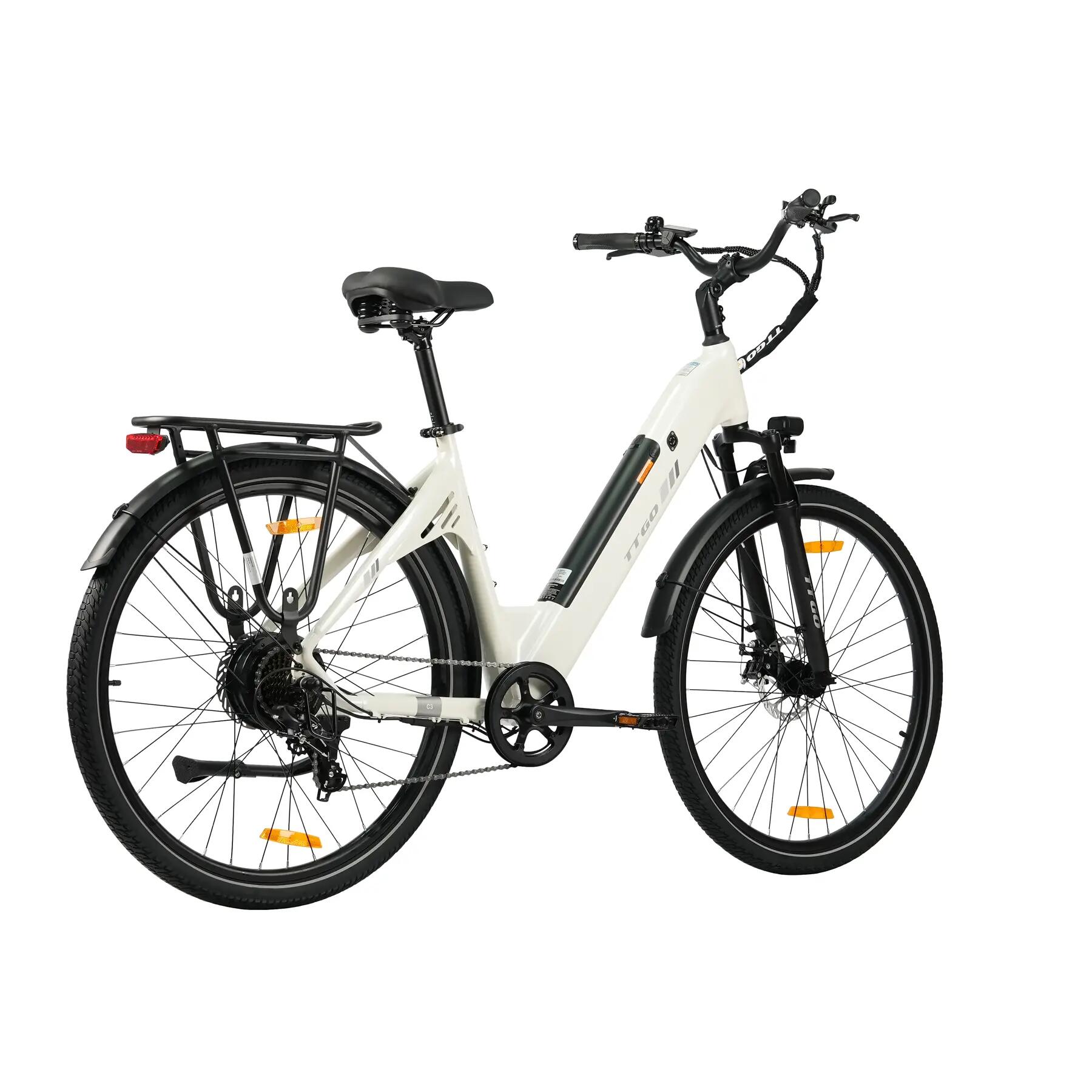Mestský elektrobicykel pre dospelých TTGO C3SE batéria 36V 18Ah motor 250W 5/15