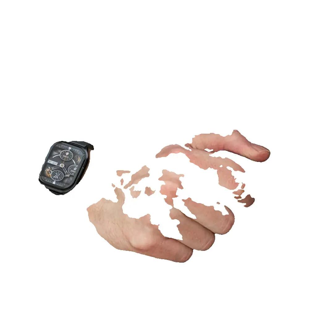 XO J10 Black AMOLED Smart Watch 4/4