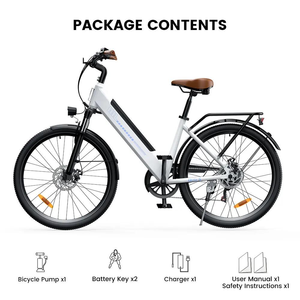 Mestský elektrobicykel pre dospelých iScooter Ucitys motor 250W 26" pláště 15/15