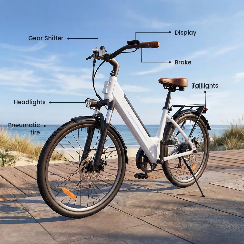 Mestský elektrobicykel pre dospelých iScooter Ucitys motor 250W 26" pláště 11/15