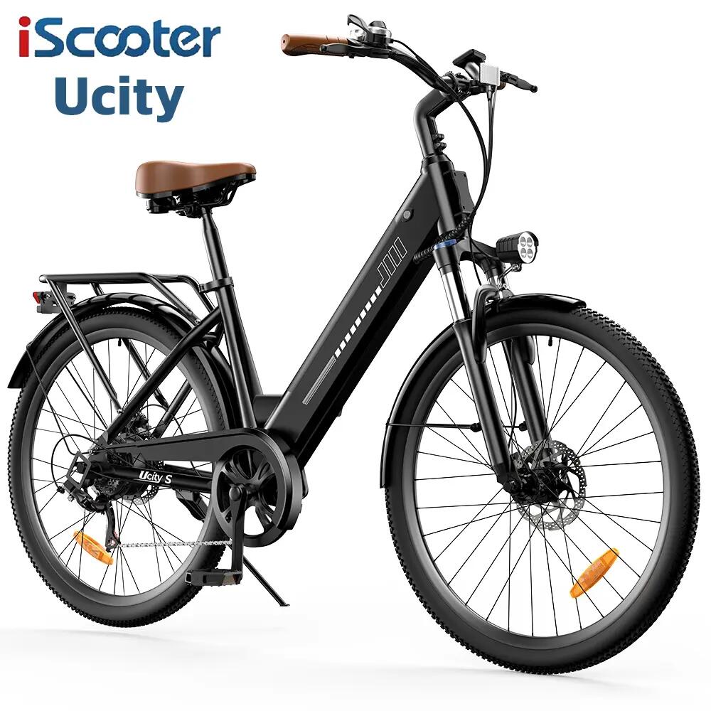 Mestský elektrobicykel pre dospelých iScooter Ucitys motor 250W 26" pláště