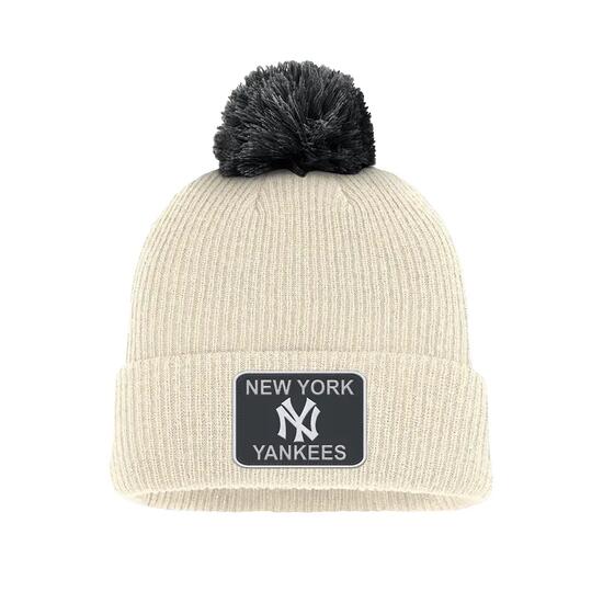 Mütze Nike New York Yankees Cuff Pom Beige