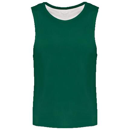 Chasuble réversible multisports unisexe - Dark Green / White - XXL/3XL