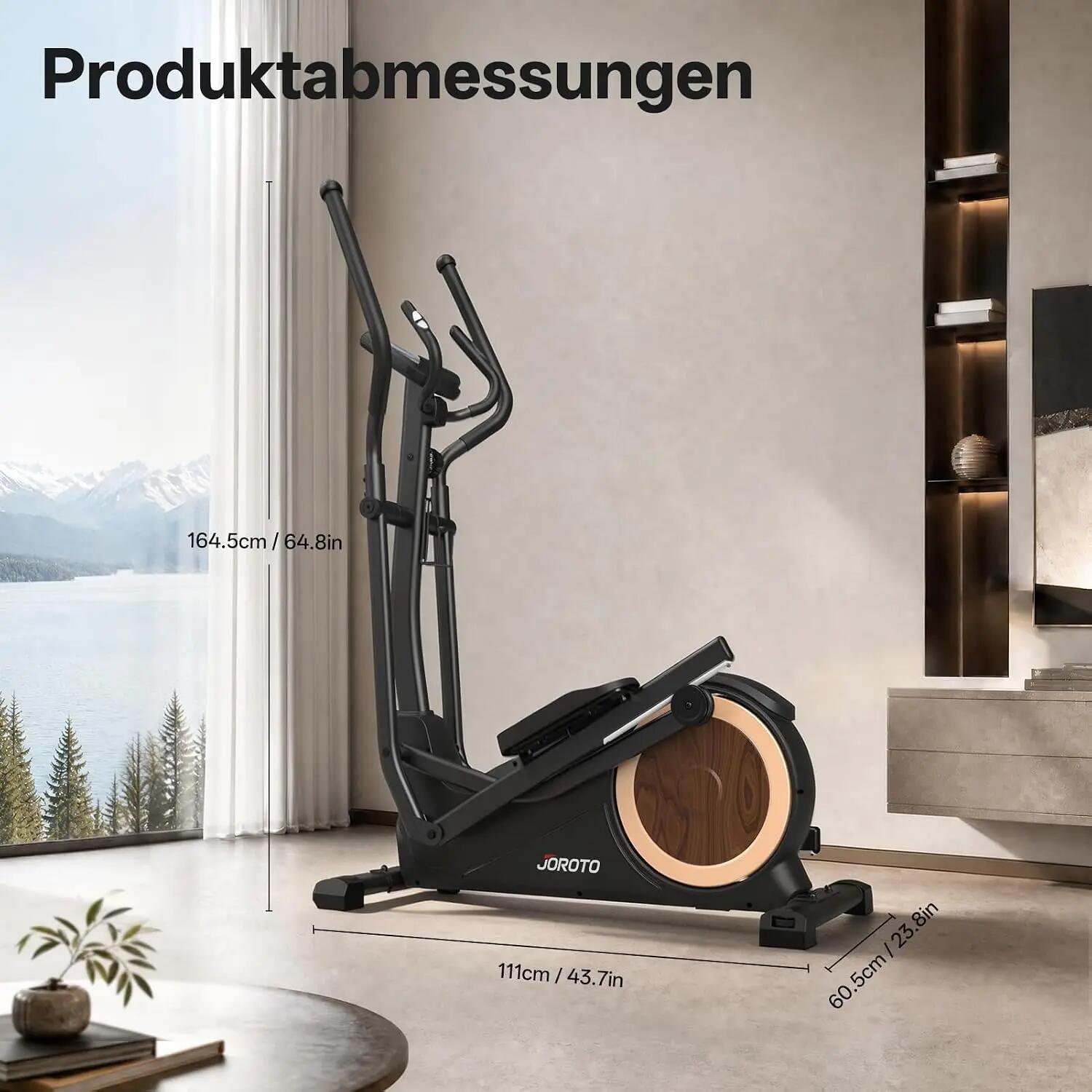 Vélo elliptique JE50, charge maximale 180 kg, application Kinomap 7/10