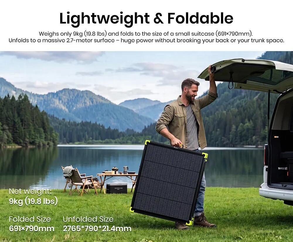 FOSSiBOT SP400 Pro bifaciaal draagbaar zonnepaneel 6/11