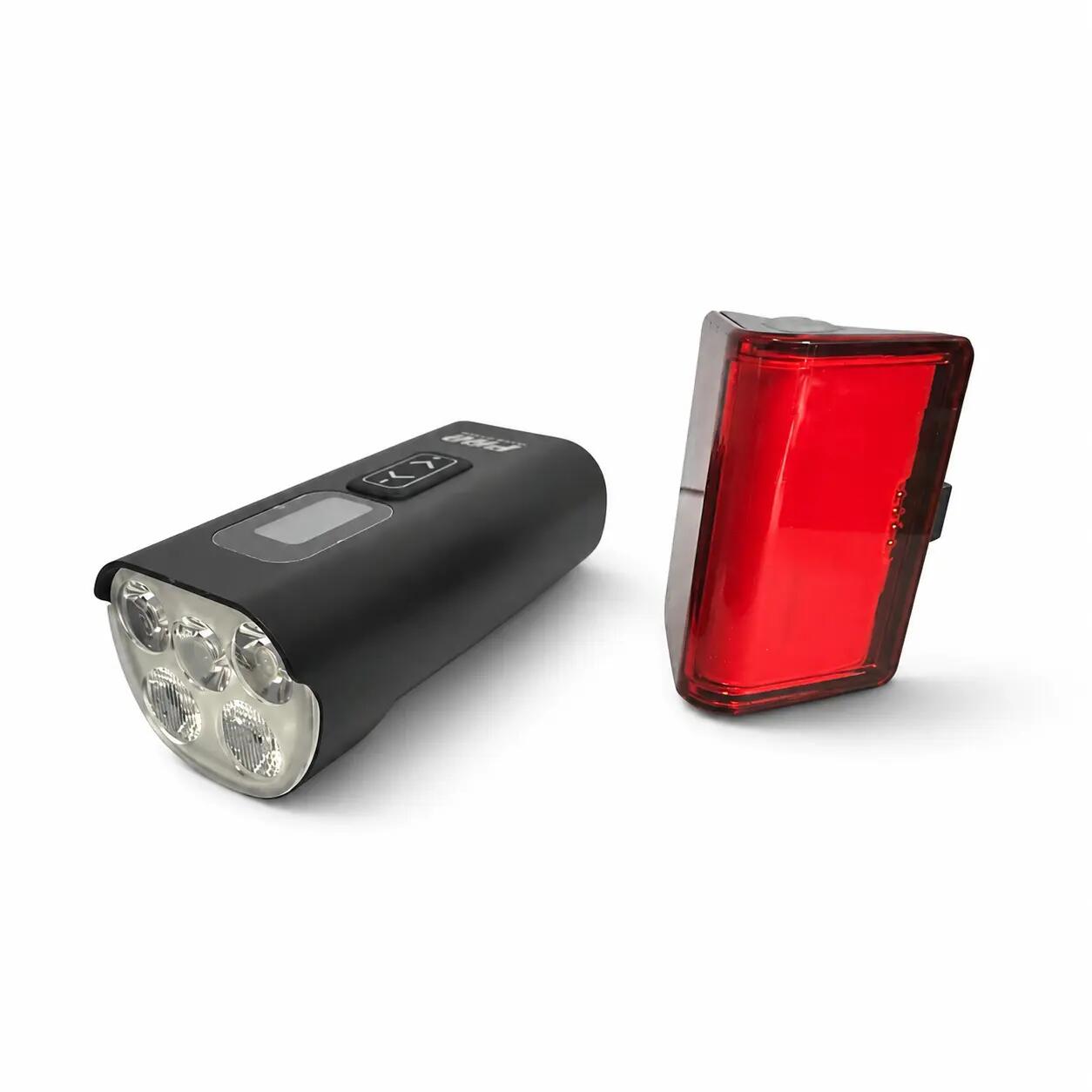 Set di luci per bicicletta 2200 e 300 lumen luce anteriore e luce posteriore 14/15