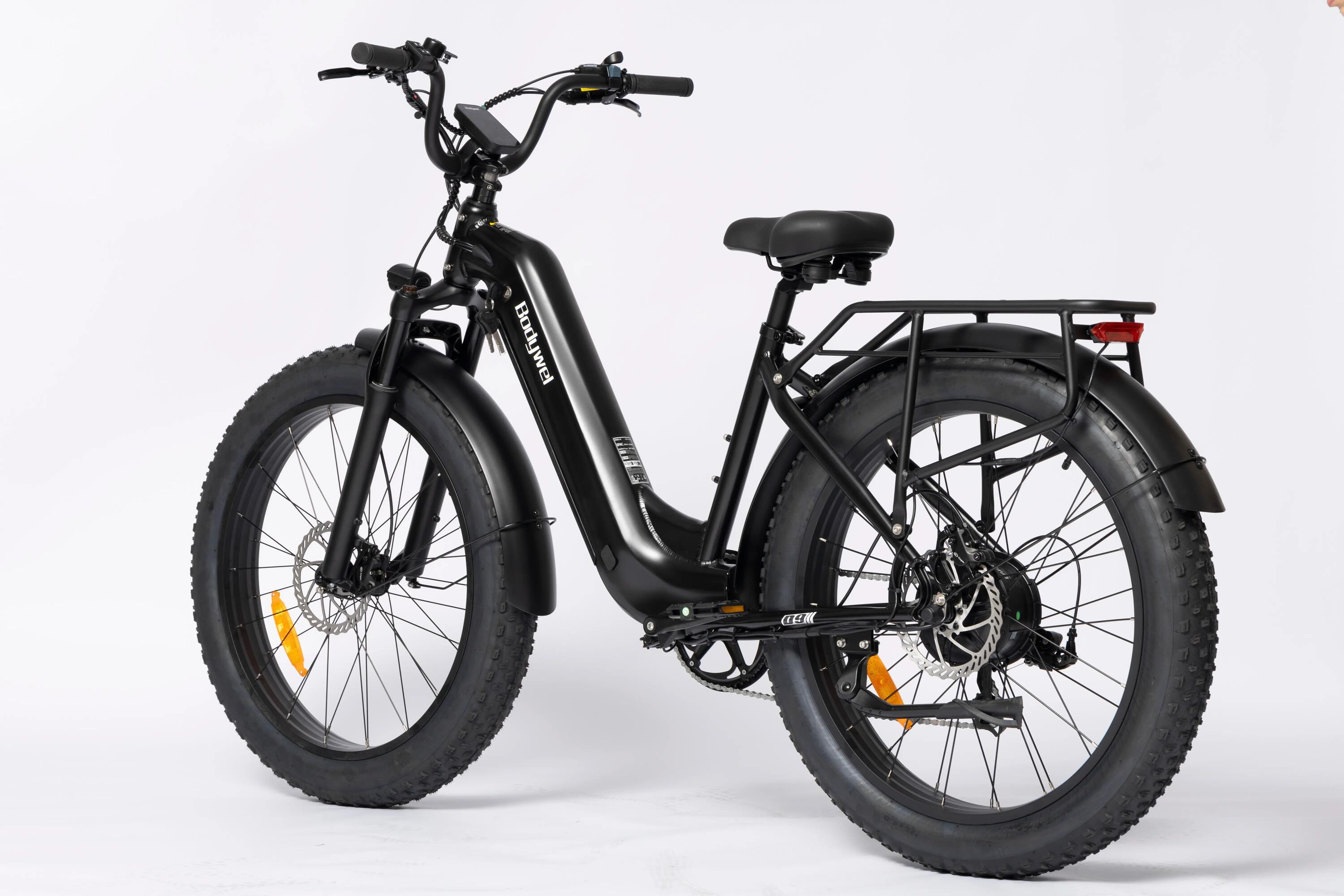 D9 Bicicleta eléctrica Batería 48V15Ah Neumáticos de 26" y Shimano 7 velocidades 3/8