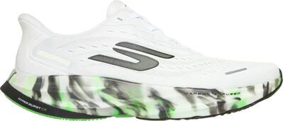 Skechers slip-ins aero spark glow in the dark hardloopschoenen, wit/groen, heren