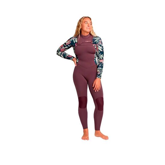Surfanzug Roxy Swell Natural 4.3mm Damen Schwarz Mehrfarbig