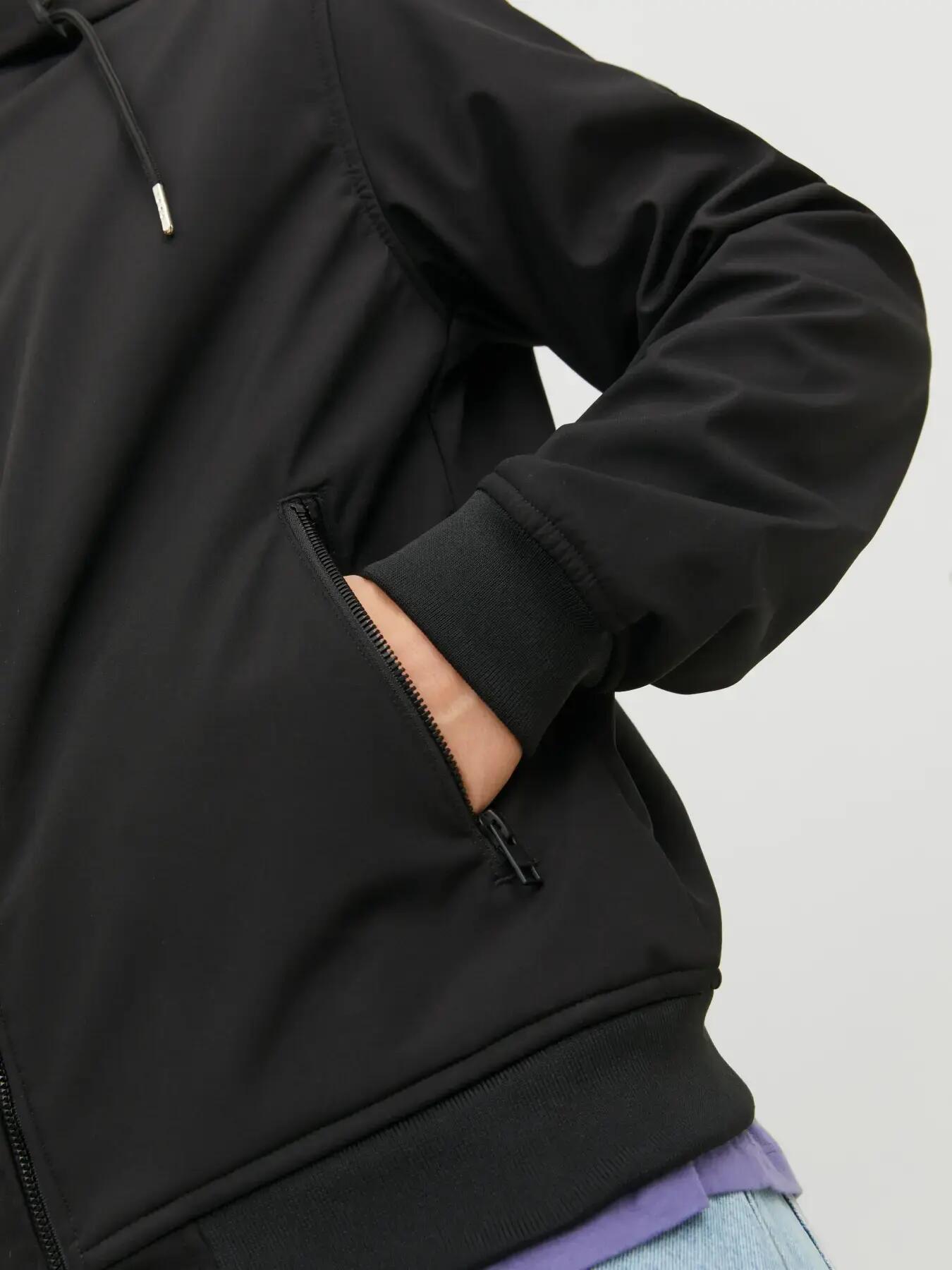 Herren Jacke Basic Schwarz 6/8