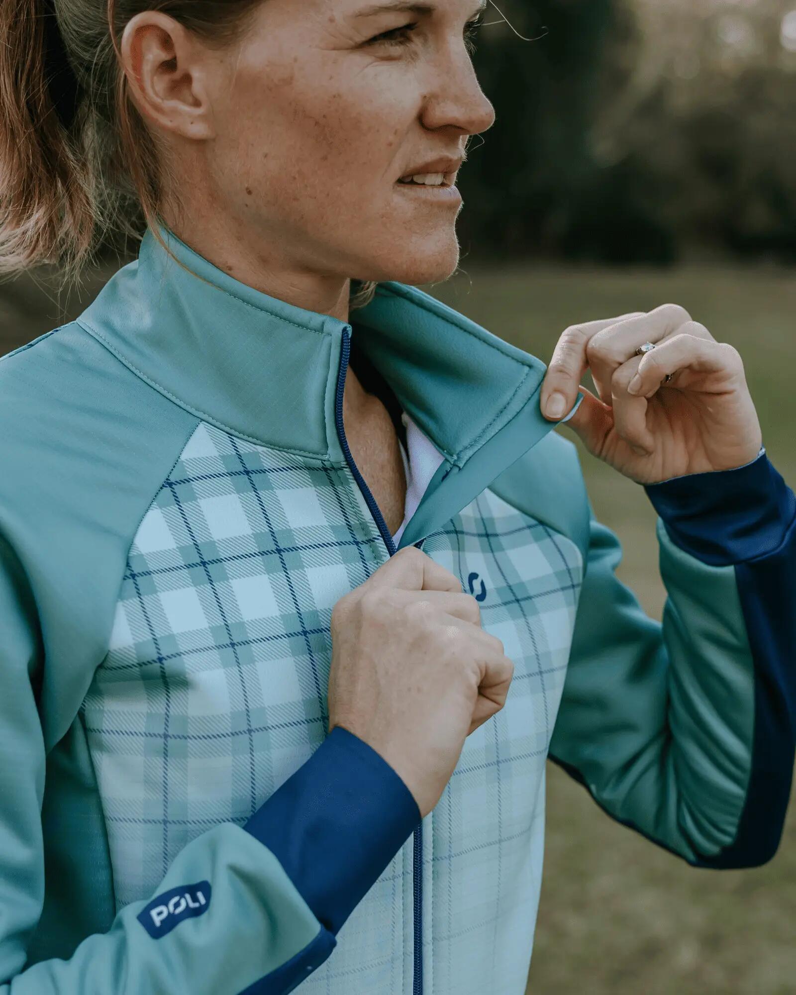 Giacca termica da ciclismo donna mezza stagione - TEREZA VICHY 3/5