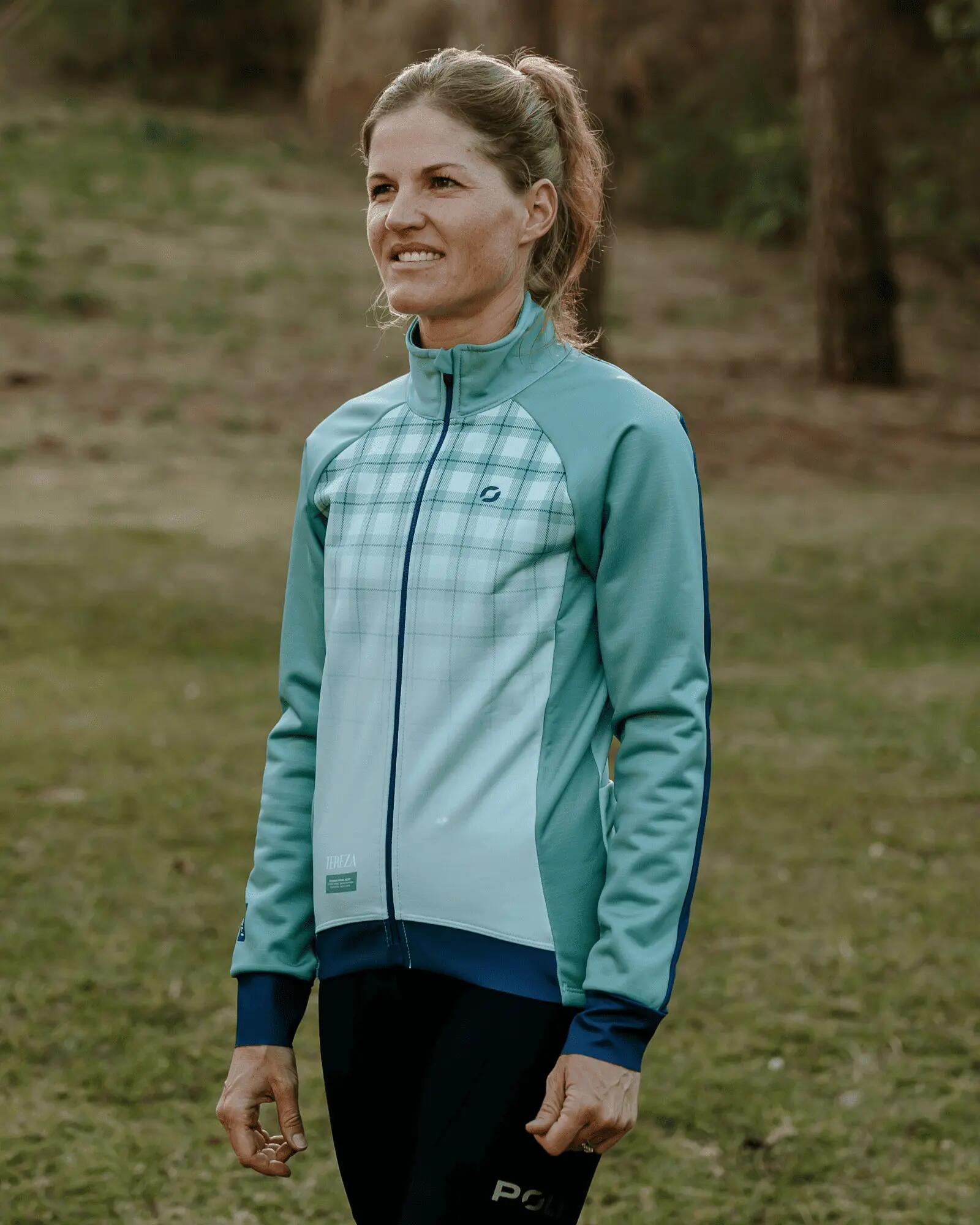 Giacca termica da ciclismo donna mezza stagione - TEREZA VICHY 2/5