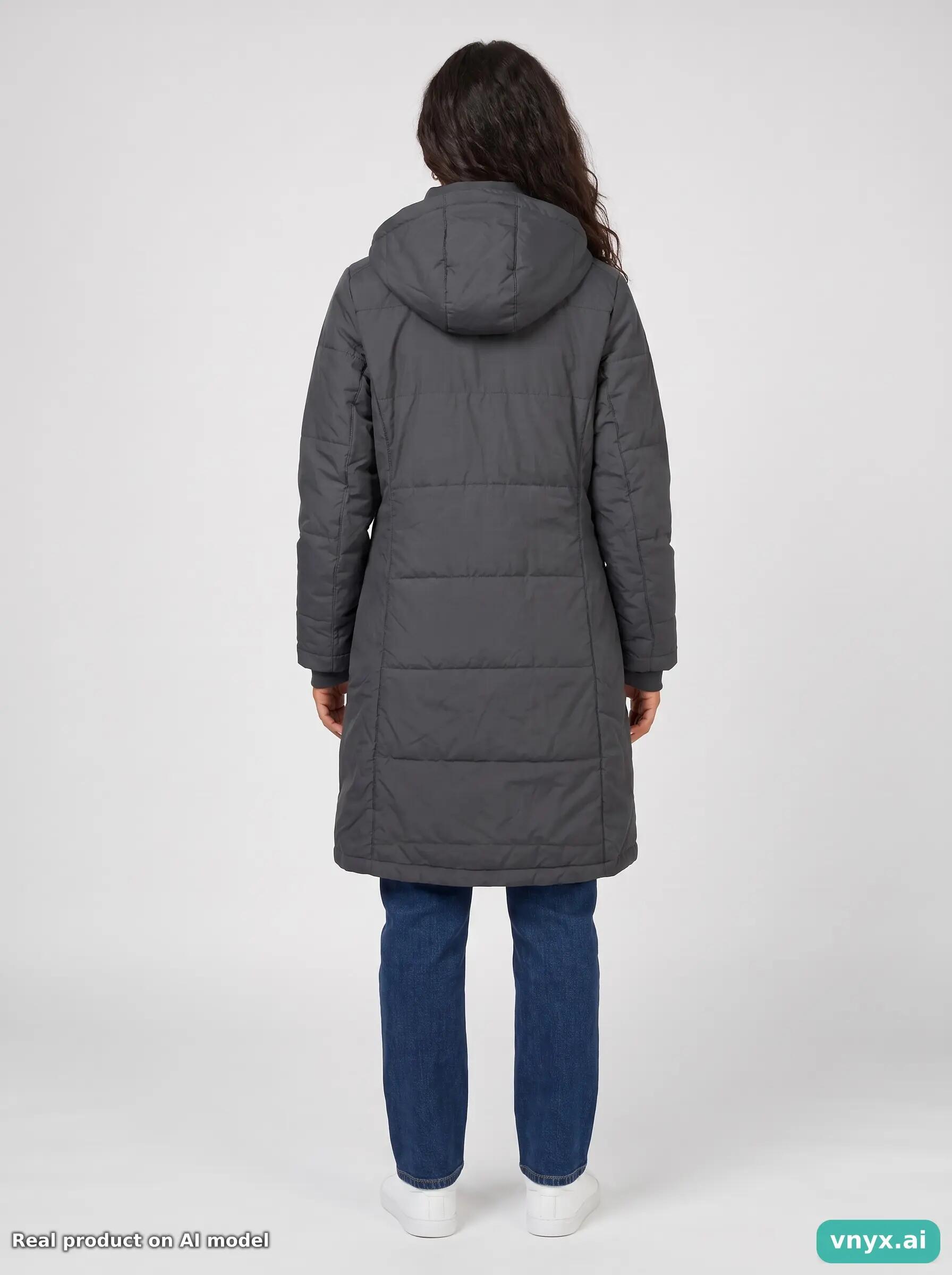 Second Life - Vintage Jack Wolfskin Dark Grey Puffer Jacket Women XS 4/6