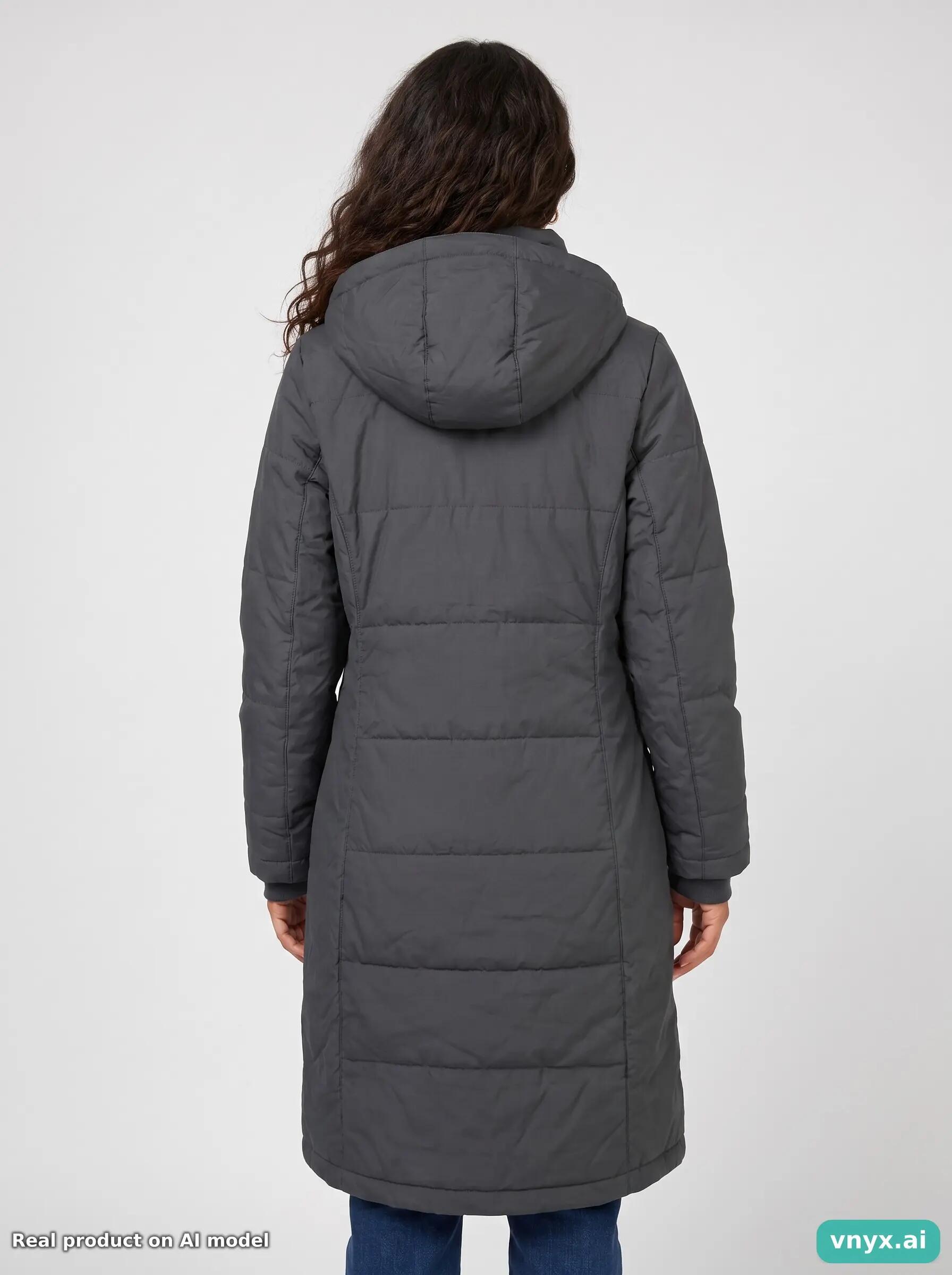 Second Life - Vintage Jack Wolfskin Dark Grey Puffer Jacket Women XS 2/6