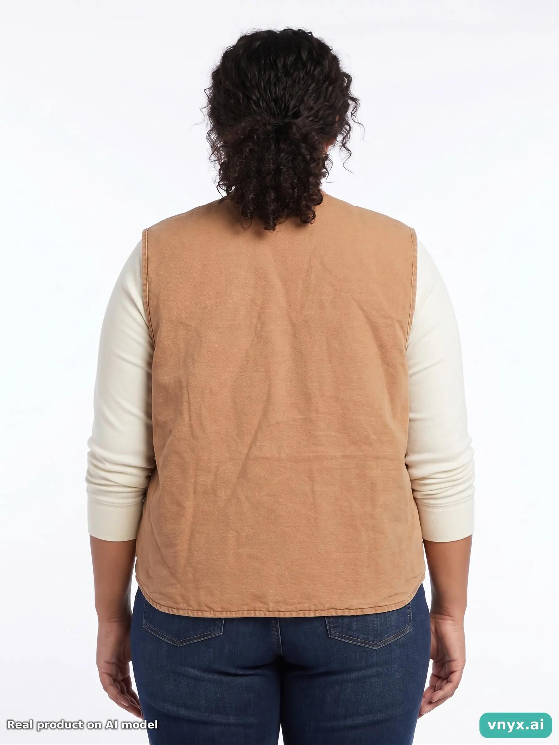 Second Life - Carhartt Vest in Brown size XL Fleece Vest 2/5