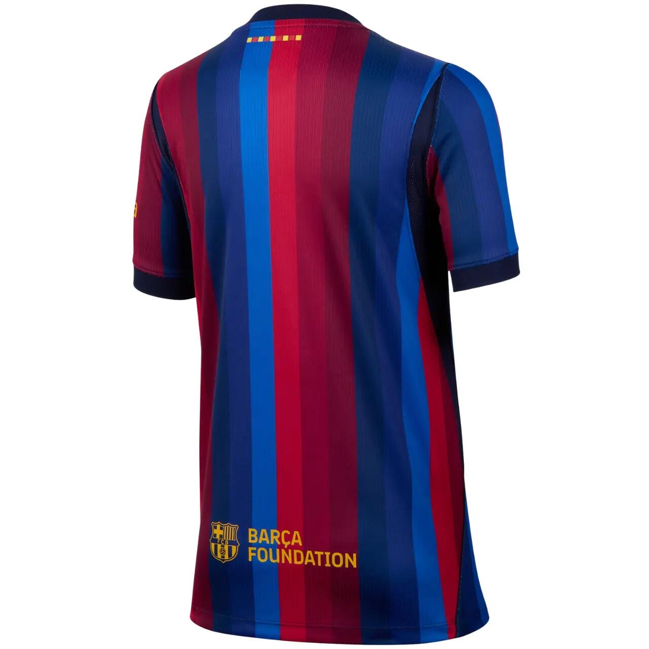 Dziecięca koszulka Nike FC Barcelona 2026/27 Home do piłki nożnej 3/3