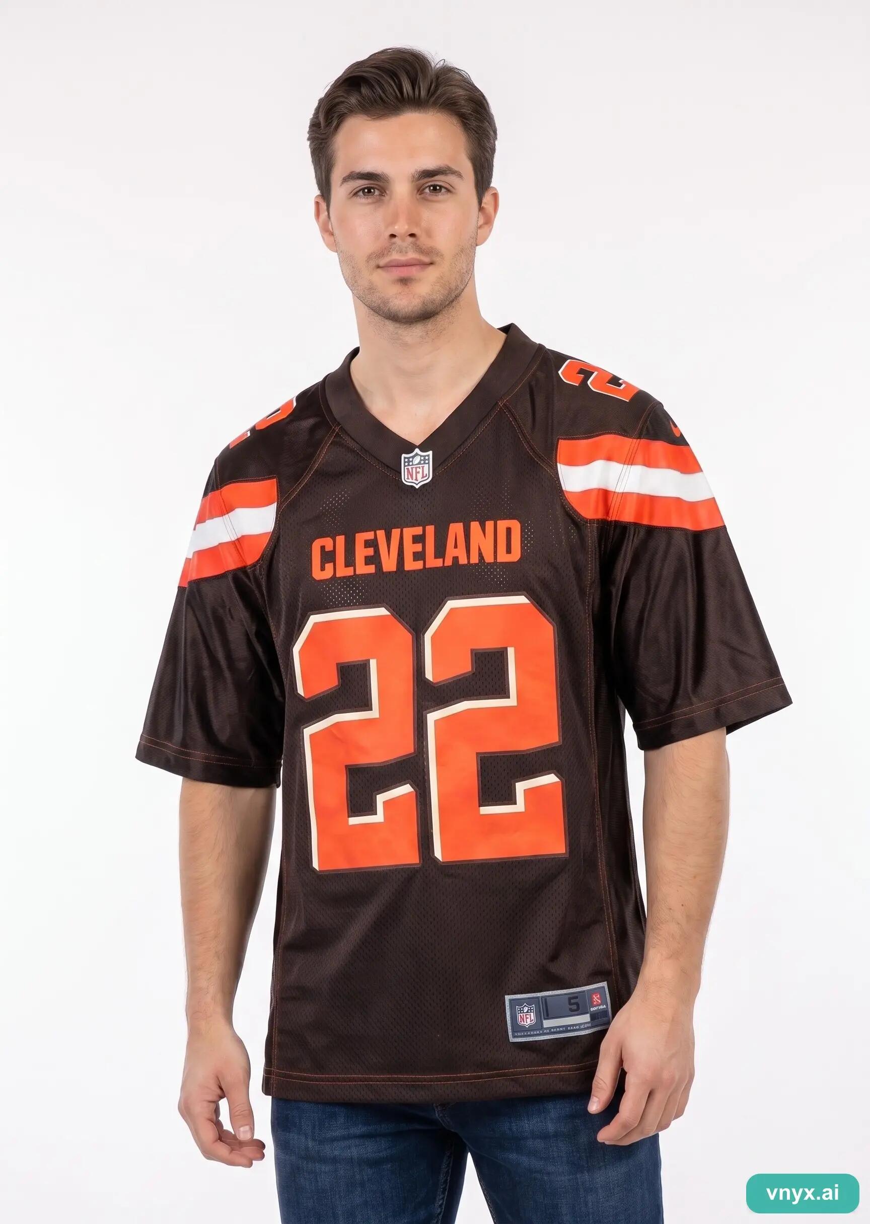 Second Life - Vintage NFL Brown Jersey Men S 5/5
