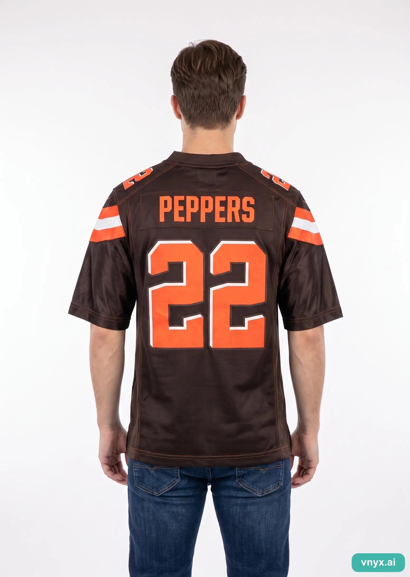 Second Life - Vintage NFL Brown Jersey Men S 2/5