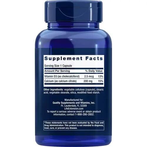 Vitamines et mineraux Os et articulations Calcium Citrate With Vitamin D 200 pcs 2/3