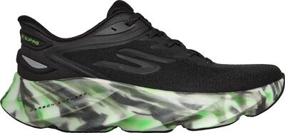 Skechers slip-ins aero burst glow in the dark hardloopschoenen, zwart/groen, her