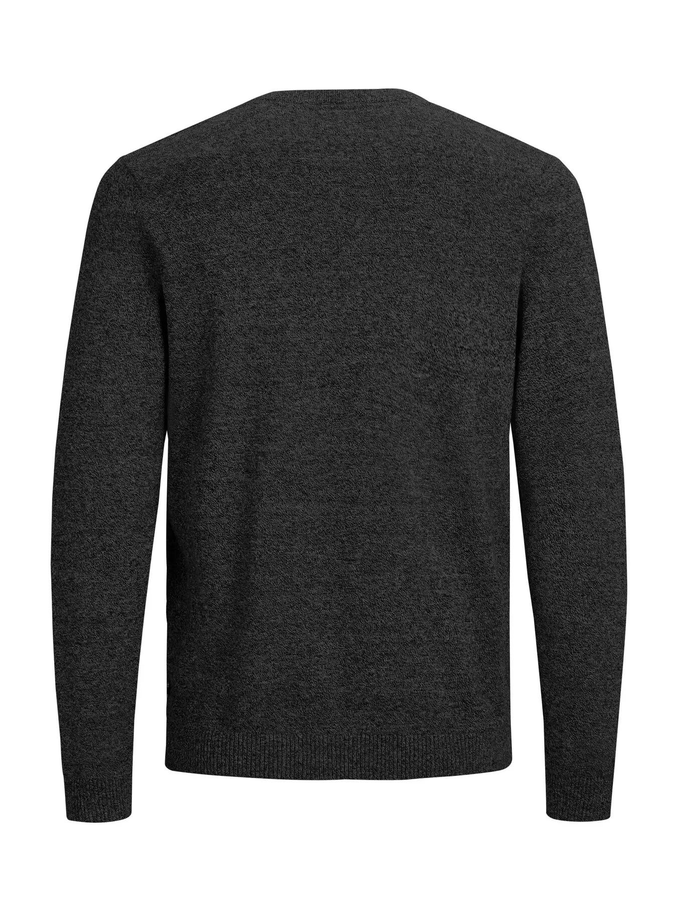 Hombre Jersey Regular Fit Basic Gris oscuro 2/8