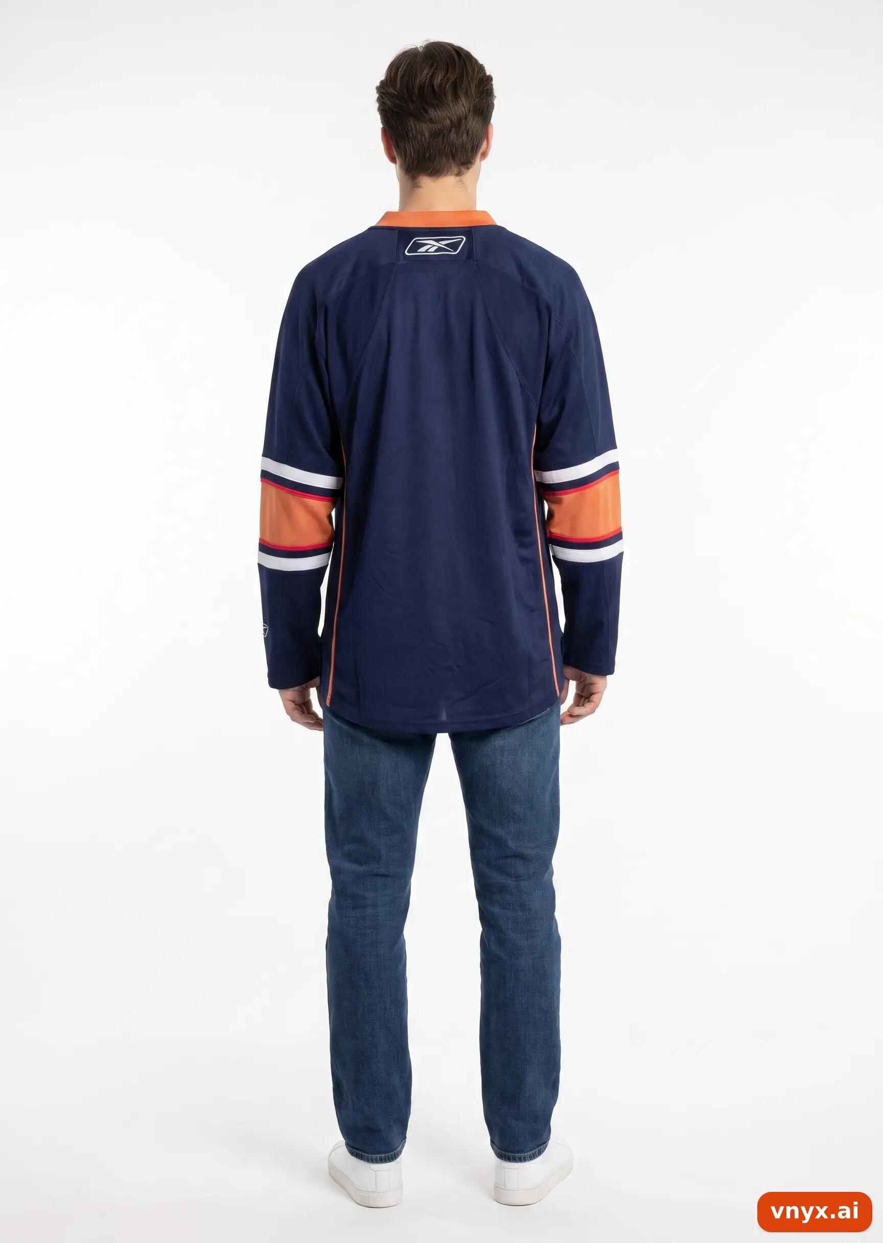 Second Life - Vintage Reebok Dark Blue Jersey Men XL 4/5
