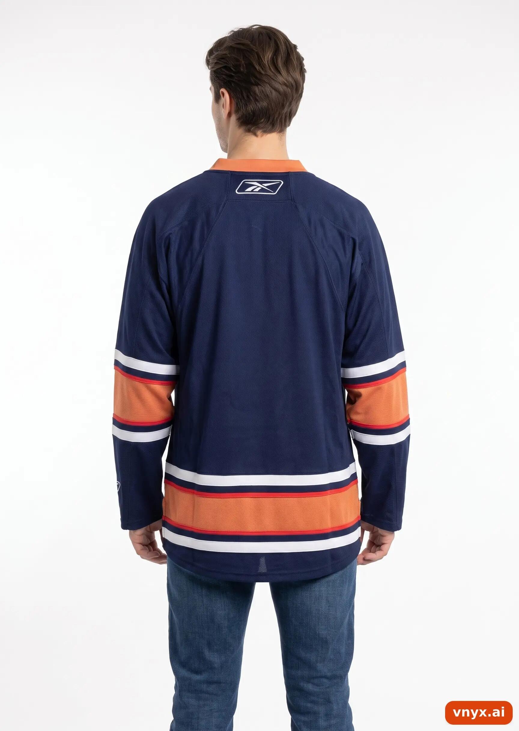 Second Life - Vintage Reebok Dark Blue Jersey Men XL 2/5