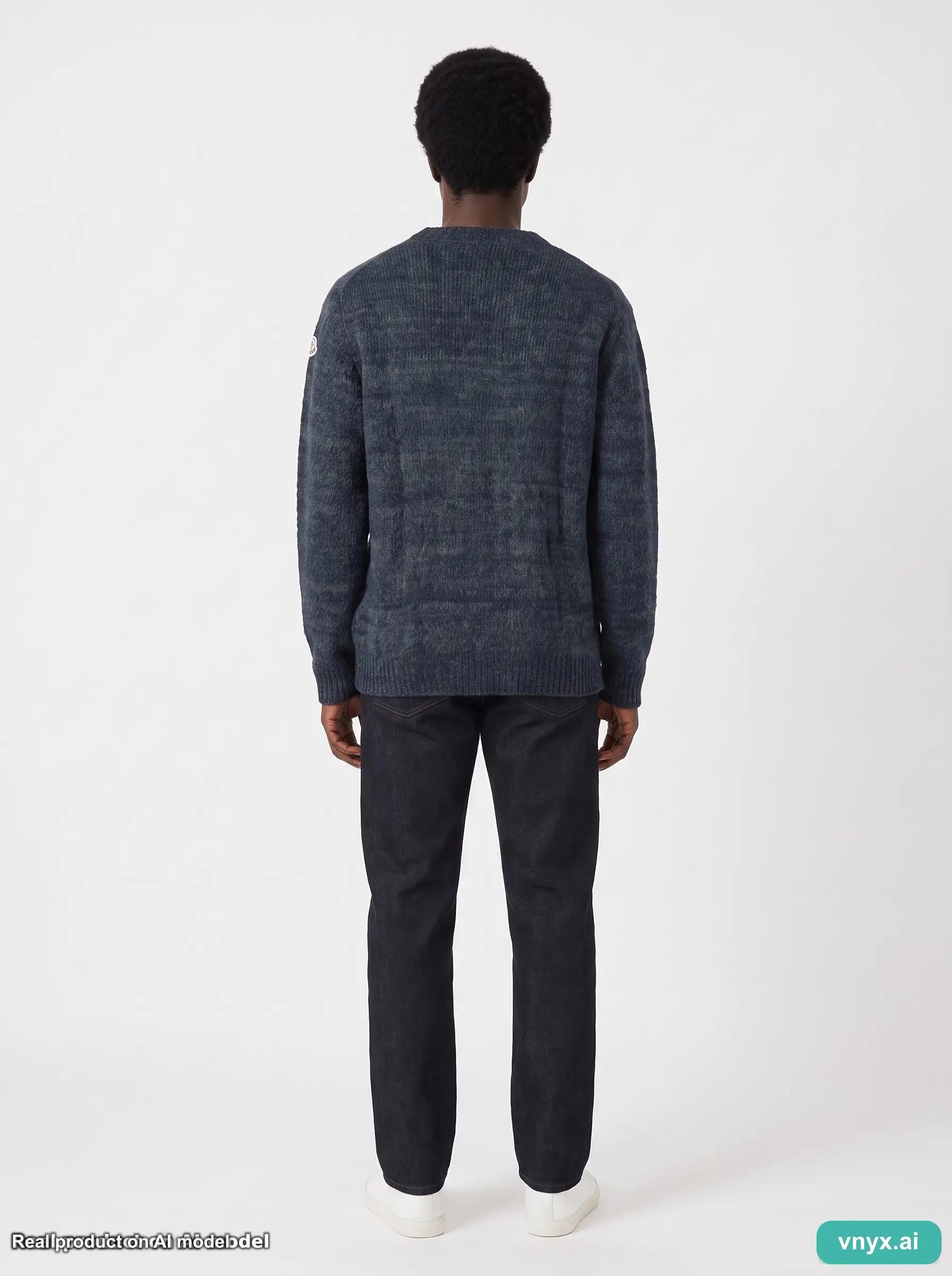 Second Life - Moncler Dark Blue Sweater Men XL 3/5