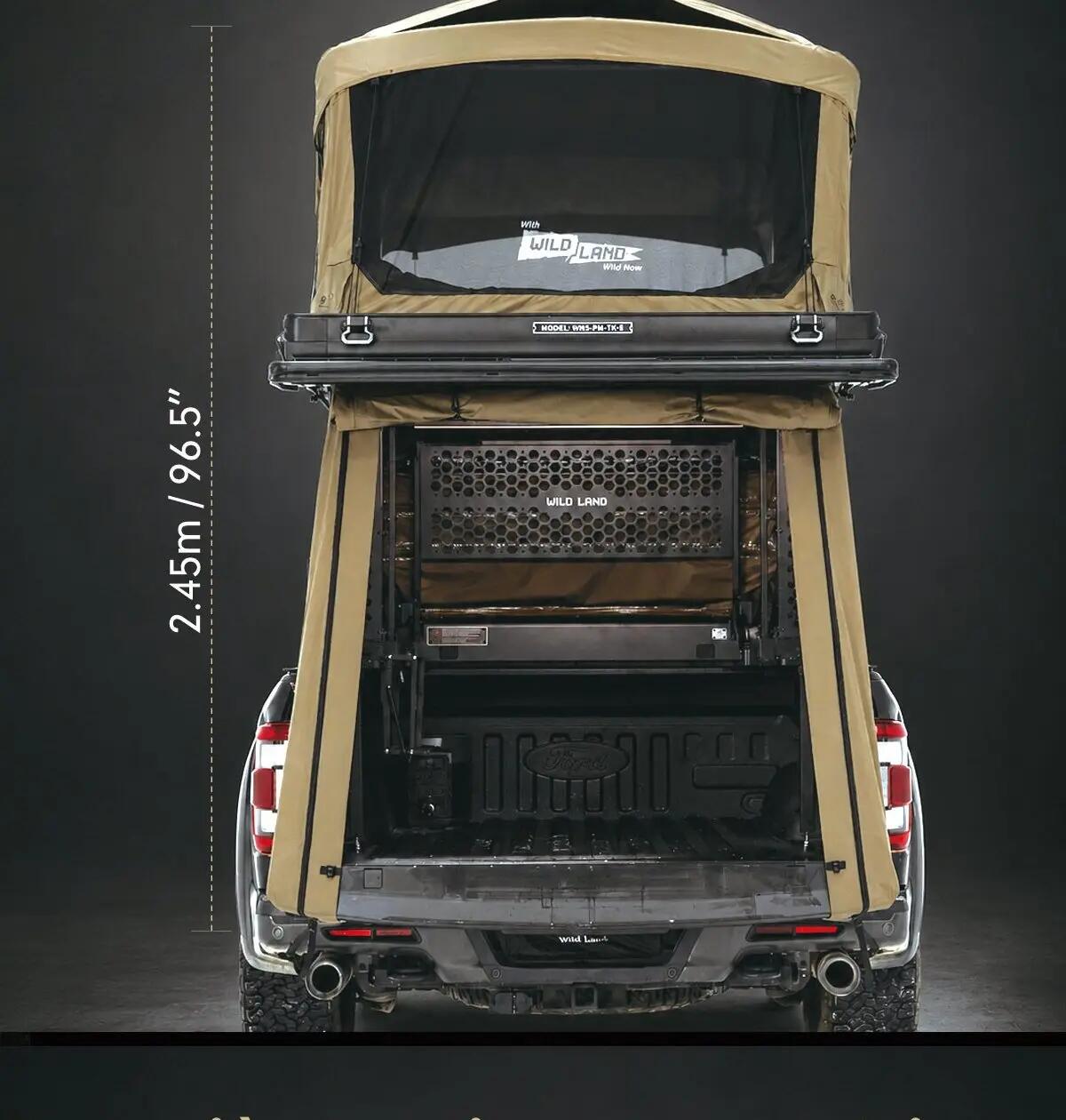 Campingopstelling voor pick-up - WILDLAND TRUNK S 4/8
