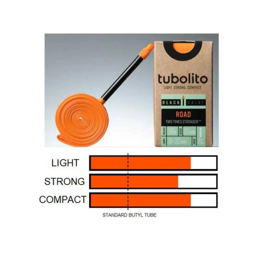 Vélo de route Tubolito Chambre à air Presta 42 mm Laranja 3/6