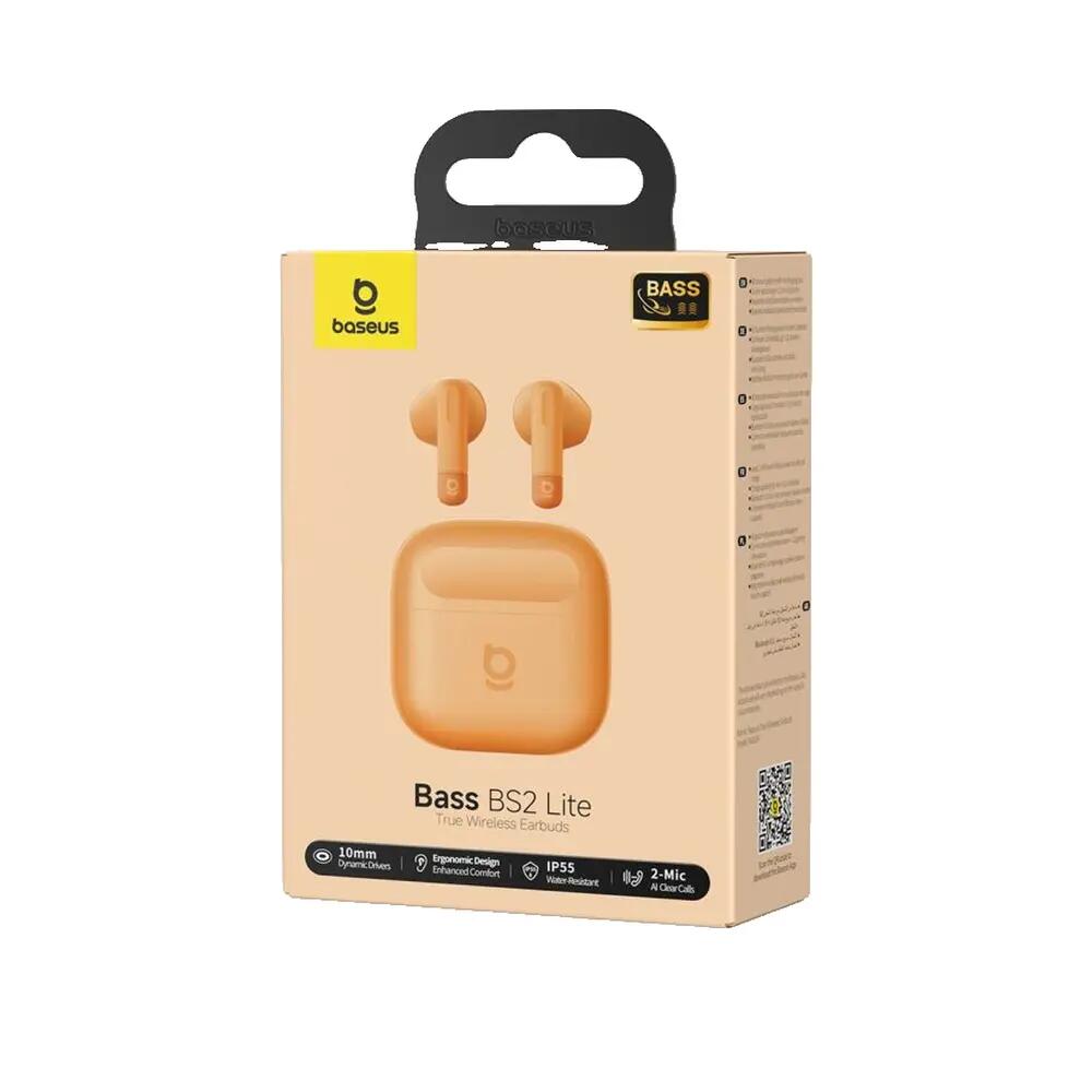 Auriculares TWS Baseus Bass BS2 Lite Naranja 5/9