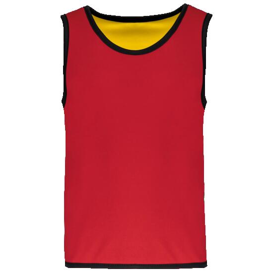 Chasuble de rugby réversible enfant - Sporty Red / Sporty Yellow - 10/14 ans