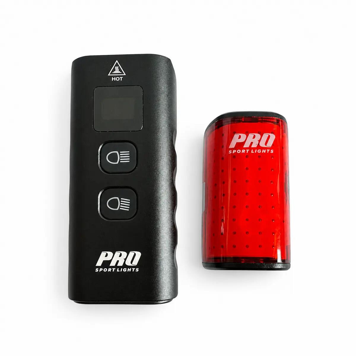 Set di luci per bicicletta luce anteriore e posteriore LED 1800 e 250 lumen 11/15